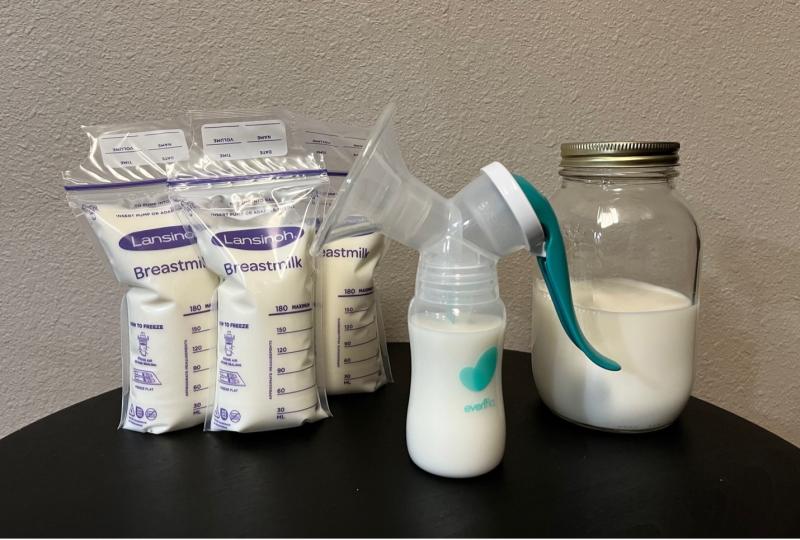 What is the Pitcher Method for storing breastmilk?